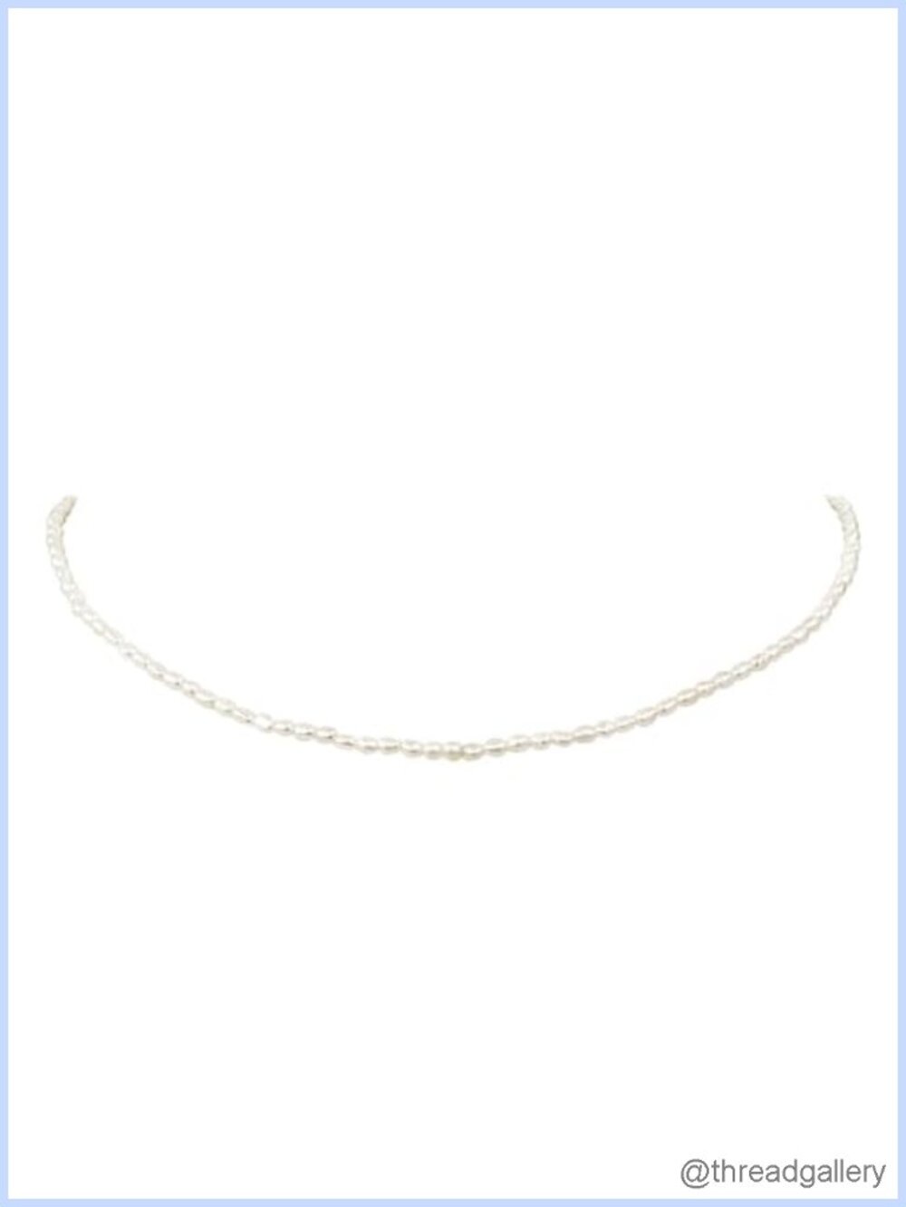 Freshwater Pearl Choker Necklace Dainty Adjustable 14-17in